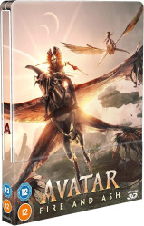 Avatar: Oheň a popol - Blu-ray 3D + 2D Steelbook (bez CZ)