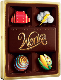 detail Wonka - 4K Ultra HD Blu-ray + Blu-ray (2BD) Steelbook motiv Chocolate