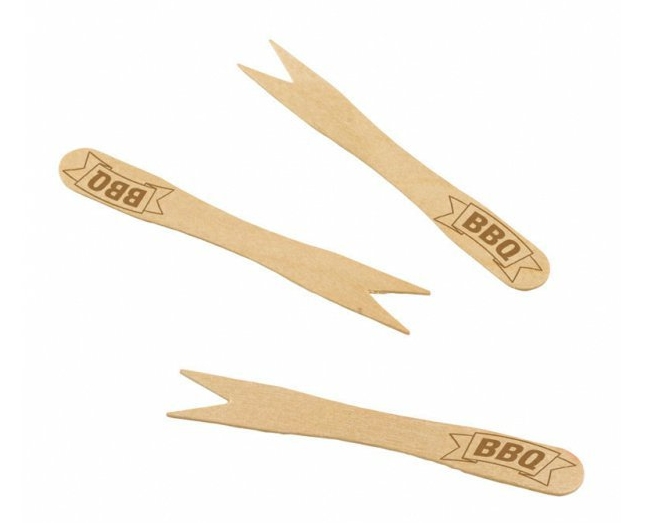 detail Bambusové mini vidličky Barbecue 