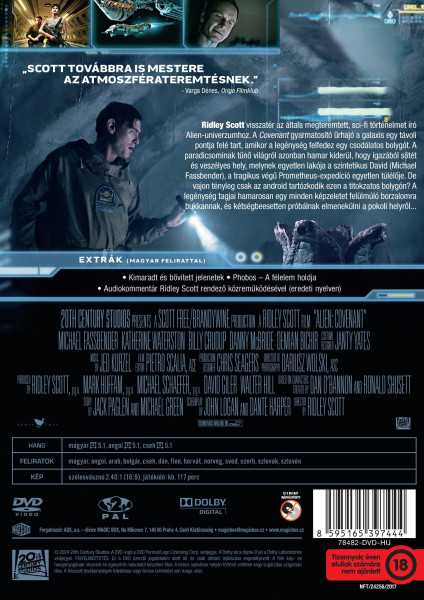 detail Vetřelec: Covenant - DVD (maďarský obal)