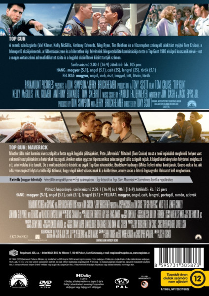 detail Top Gun 1+2 kolekcia - 2DVD (maďarský obal)