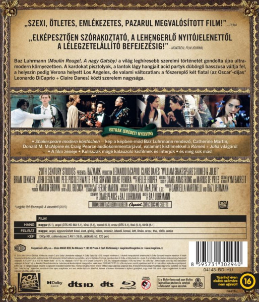 detail Rómeo a Júlia - Blu-ray (maďarský obal) bez CZ