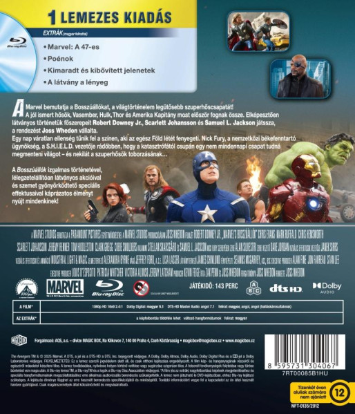detail Avengers: Pomstitelia - Blu-ray (maďarský obal) bez CZ