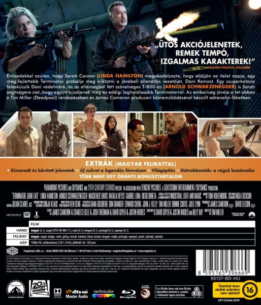 detail Terminátor: Temný osud - Blu-ray (maďarský obal)