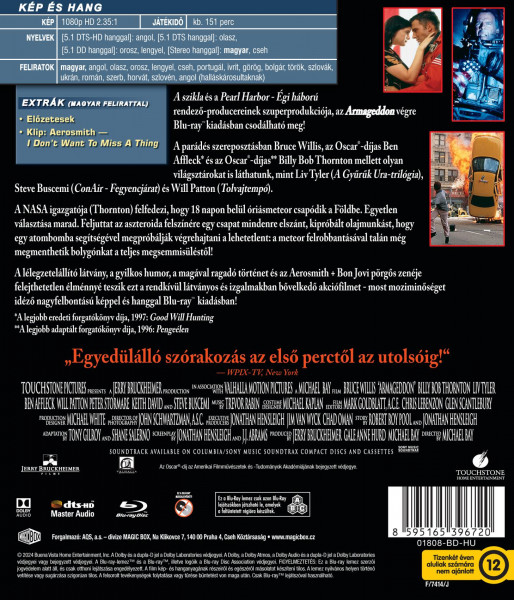 detail Armageddon - Blu-ray (maďarský obal)