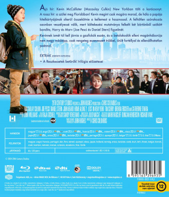Sám doma 2: Ztracen v New Yorku - Blu-ray (maďarský obal)