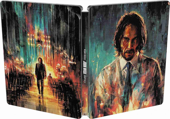 detail John Wick: Kapitola 4 - Blu-ray Steelbook (painted) bez CZ