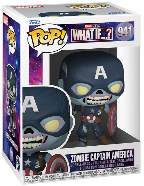 detail Funko POP! Marvel What If  S2 - Zombie Captain America